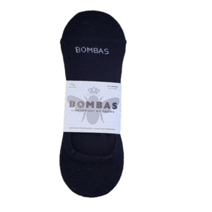 Bombas No Show Black Unisex Seamless Light Ultra Grip Socks New sz.XL